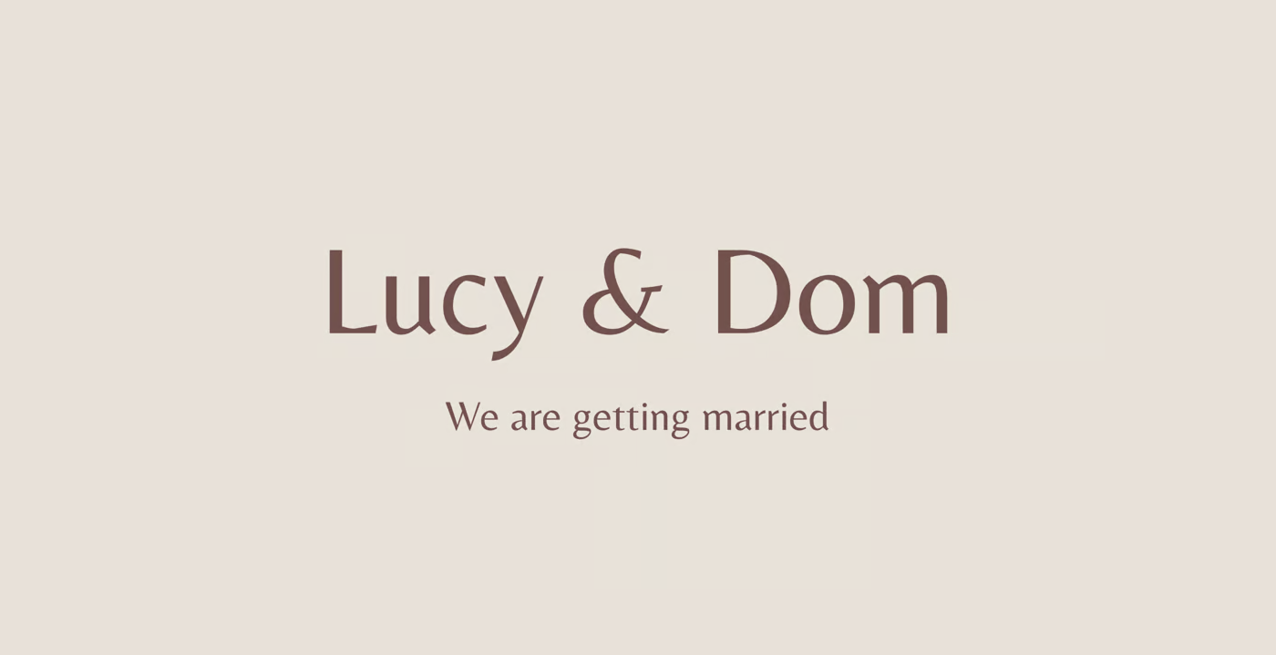 Lucy & Dom